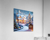 Magical Christmas Eve: A Winter Wonderland Acrylic Print