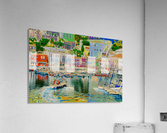 Colorful Greek island Port Acrylic Print