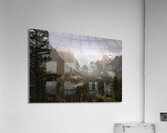 Yosemite in Winter Snow and Fog Acrylic Print