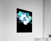 Abstract Blue Green Rose Bouquet Acrylic Print