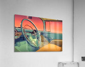 Vintage Car Steering Wheel Art Acrylic Print