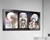 Celestial Goddesses Of The Full Moon Trilogy Mesmerizing AI Concept Art by Xzendor7 Acrylic Print