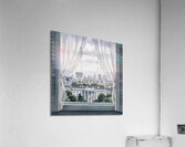 a serene and delicate watercolor painting of an i Acrylic Print