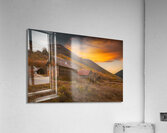Bathed in Sunset Hues Colorado Cabin Acrylic Print