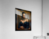 A Timeless Classic Portrait of Glamour Sophistication And Beauty Mesmerizing AI Concept Art by Xzendor7 Acrylic Print