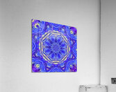Abstract Vibrant Pattern in Blue and Purple Acrylic Print
