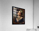 Alycia: A Vision of Classic Elegance in Opulent Golden Adornments MEsmerizing AI Concept Art by Xzendor7 Acrylic Print