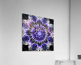 Abstract Symmetrical Purple and White Acrylic Print