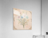 Vintage Wildflower Botanical Canvas – Minimalist Pastel Art Print Acrylic Print