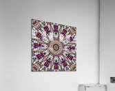 Abstract Kaleidoscope Mandala Pattern Red and Blue Acrylic Print
