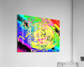 Abstract Swirling Psychedelic Colours Acrylic Print