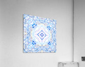 Abstract Blue Lavender Kaleidoscope Flow Acrylic Print