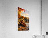 Tranquil Autumn Lake A Serene Reflection of Fall Acrylic Print