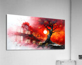 Fiery Sunset Landscape Acrylic Print