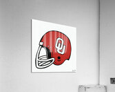 1975 OU Sooners Football Helmet Art Acrylic Print