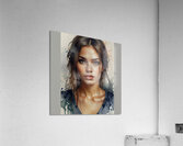 Leonardo Lightning XL Water color style for face Acrylic Print