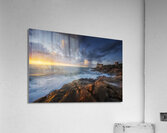 Boccale castle and rough sea. Tuscany Acrylic Print