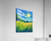 Simple Green Landscape Acrylic Print