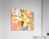 White Flowers Abstract Acrylic Print