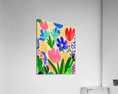 Bright Abstract Flowers Acrylic Print