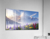  A majestic snowcapped mountain Acrylic Print