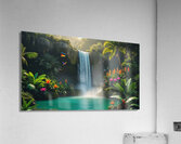  waterfall cascades down Acrylic Print