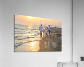 vecteezy happy young family have fun on beach at Acrylic Print