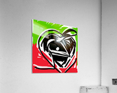 Black heart  Acrylic Print