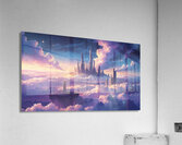 DreamScape Horizon: The Floating City of Tomorrow Acrylic Print