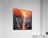 Forest Fire Fall Acrylic Print