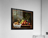 Still Life of Wine Grapes and Apples in a Tranquil Garden Setting Alluring AI Concept Art by Xzendor7 Acrylic Print
