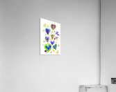 Abstract Hearts and Stars Acrylic Print