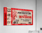 1954 Northwestern Wildcats at Wisconsin Badgers Acrylic Print