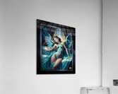 The Celestial Winged Goddess Livia Vestora In Divine Repose Captivating AI Concept Art by Xzendor7 Acrylic Print