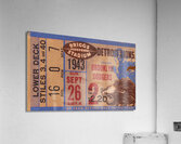 1943 Brooklyn Dodgers at Detroit Lions Acrylic Print