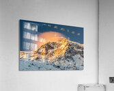 The Majestic Ortler Mountain in the European Alps at Sunrise Acrylic Print