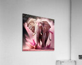 Dynamic Elephant - Colorful Wildlife Art Acrylic Print