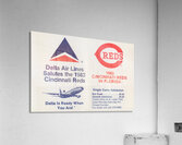 1983 Delta Airlines Cincinnati Reds Ad Acrylic Print