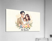 Cherished Moments : A Loving Family Portrait High Resolution Digital Art Acrylic Print