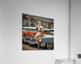 50s PIN UP GIRL   Acrylic Print