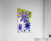 Abstract Vibrant Purple Florals Acrylic Print