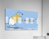 1960s UCLA Bruins Tennis Cartoon by Charles Solomon Acrylic Print