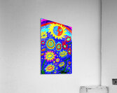 Abstract Sun and Flowers Acrylic Print