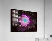 Abstract Dark Neon Sunflower Acrylic Print
