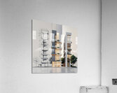 Architect Office Wall Art – Architectural Sketch to Realistic Building Print – Modern Architecture Decor for Architects & Designers Acrylic Print