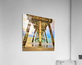 Sunrise Under the Pier Square Acrylic Print