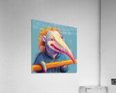 Default A cartoon anteater with its tongue sticki Acrylic Print