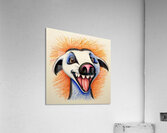 Default A cartoon anteater with its tongue sticki Acrylic Print