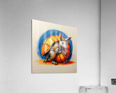 Default A cartoon armadillo curled up in a ball w Acrylic Print