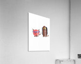 Abstract Cat and Dog Acrylic Print